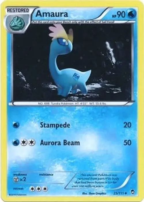 Amaura - 25/111 (Cosmos Holo) card art