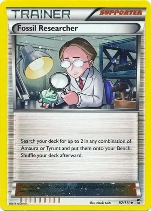Fossil Researcher - 92/111 (Cosmos Holo) card art