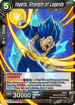 Vegeta, Strength of Legends card art