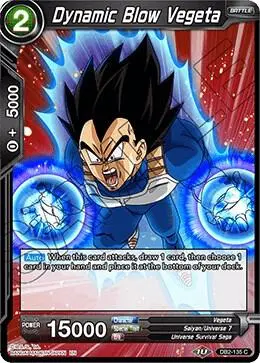 Dynamic Blow Vegeta card art