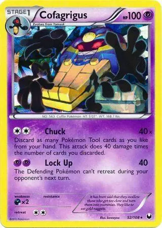 Cofagrigus - 52/108 (Cracked Ice Holo) card art