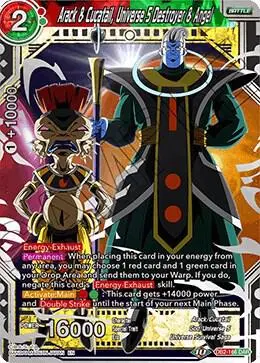 Arack & Cucatail, Universe 5 Destroyer & Angel card art