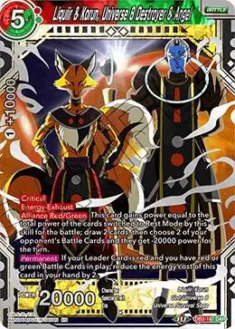 Liquiir & Korun, Universe 8 Destroyer & Angel card art
