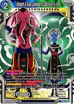 Rumsshi & Kusu, Universe 10 Destroyer & Angel card art