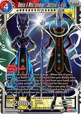 Beerus & Whis, Universe 7 Destroyer & Angel card art