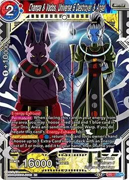 Champa & Vados, Universe 6 Destroyer & Angel card art