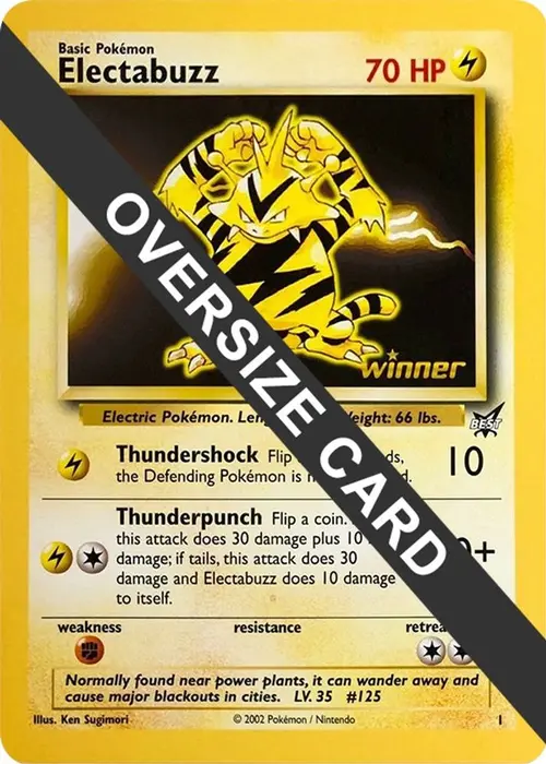 Electabuzz - 1 (Best of Game 1 Promo) card art
