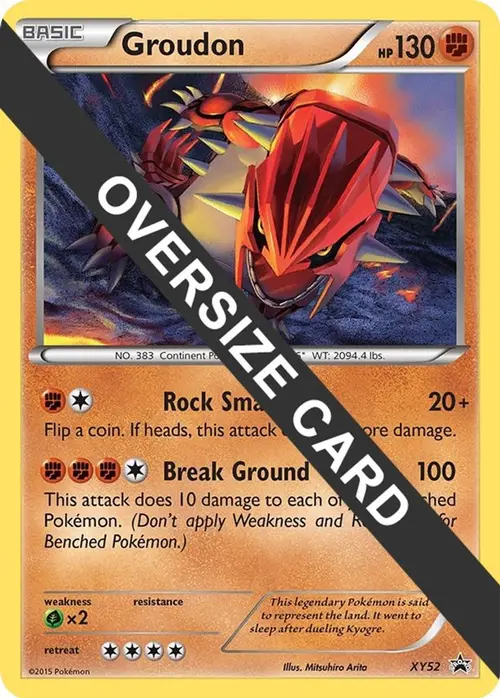 Groudon - XY52 (XY Black Star Promo) card art