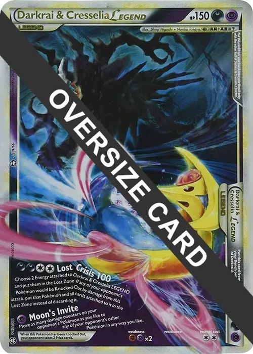 Darkrai & Cresselia Legend - 99/102 & 100/102 (Single Oversized Promo) card art
