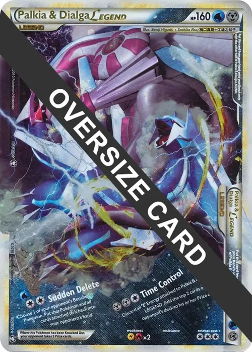 Palkia & Dialga Legends - 101/102 + 102/102 (Single Oversized Promo) card art