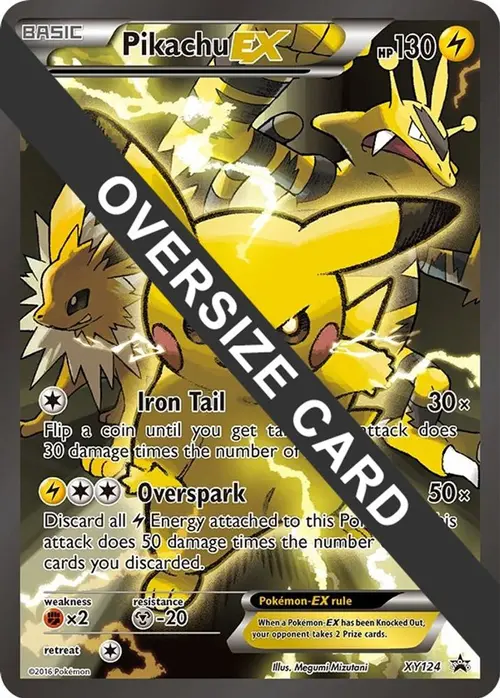 Pikachu EX - XY124 card art