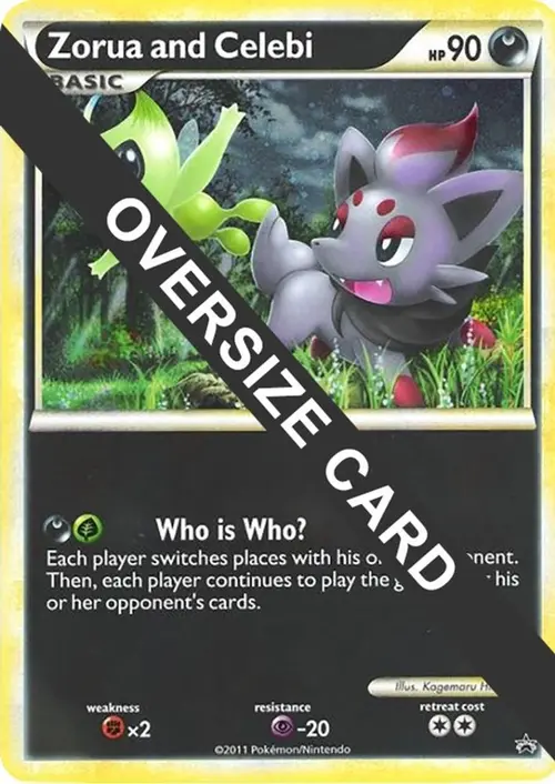 Zorua and Celebi (Black and White Tour Promo) card art