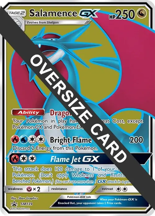 Salamence GX - SM139 (SM Black Star Promo) card art