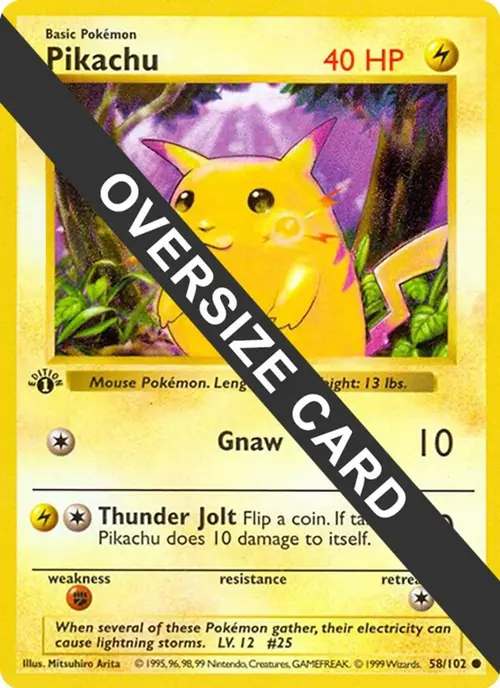 Pikachu - 58/102 card art