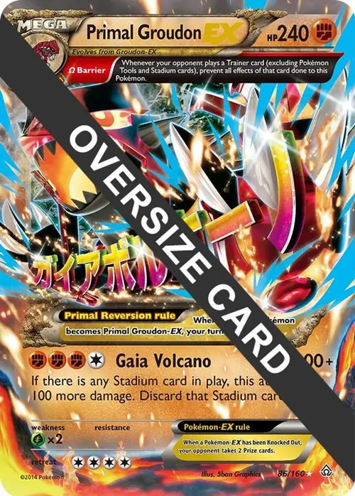 Primal Groudon EX - 86/160 card art