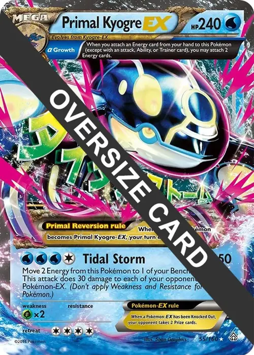 Primal Kyogre EX - 55/160 card art