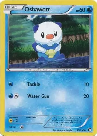 Oshawott - 27/114 (Cosmos Holo) card art