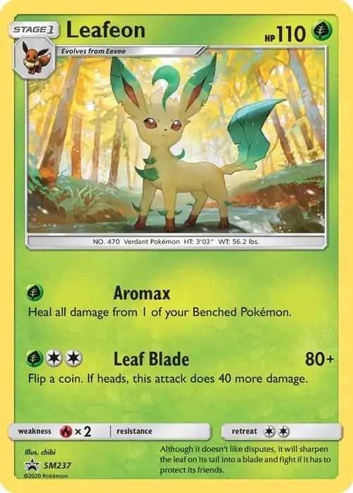 Leafeon - SM237 card art