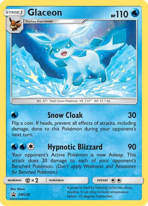 Glaceon - SM238 card art