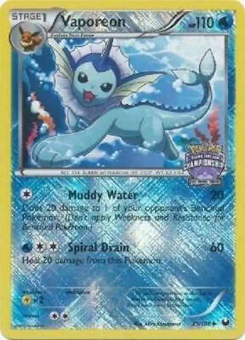 Vaporeon - 25/108 (State Championships) card art