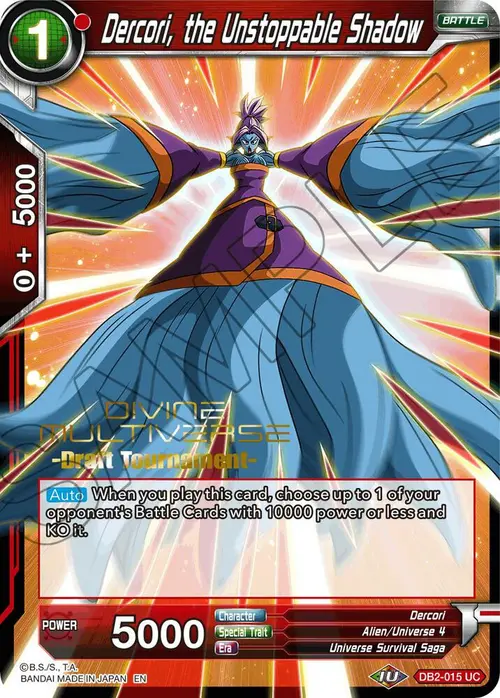 Dercori, the Unstoppable Shadow (Divine Multiverse Draft Tournament) card art