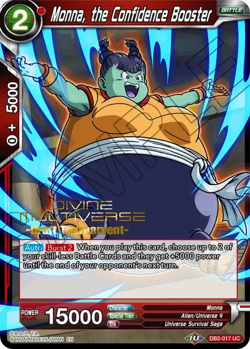 Monna, the Confidence Booster (Divine Multiverse Draft Tournament) card art