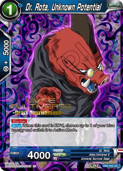 Dr. Rota, Unknown Potential (Divine Multiverse Draft Tournament) card art