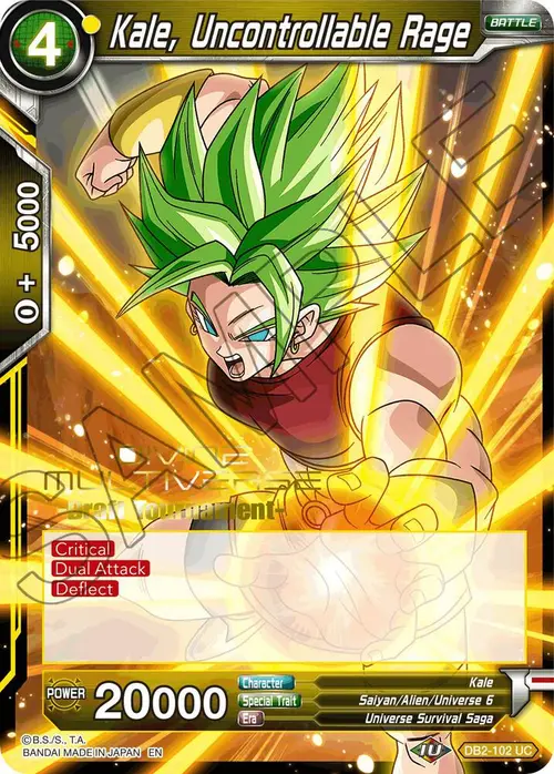 Kale, Uncontrollable Rage (Divine Multiverse Draft Tournament) card art