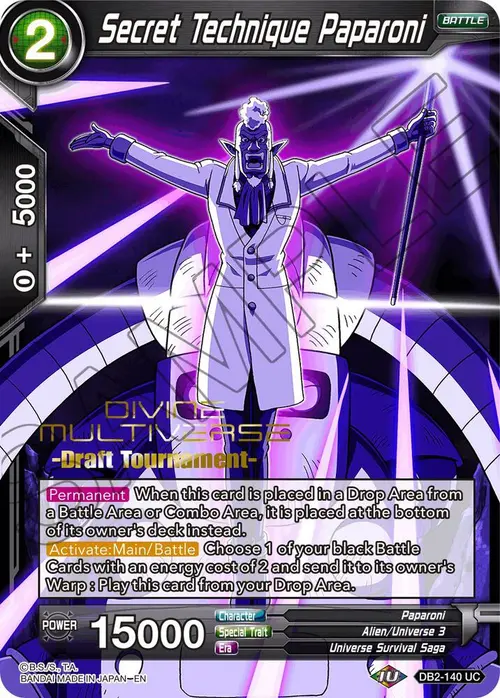 Secret Technique Paparoni (Divine Multiverse Draft Tournament) card art