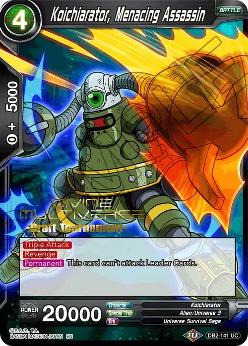 Koichiarator, Menacing Assassin (Divine Multiverse Draft Tournament) card art