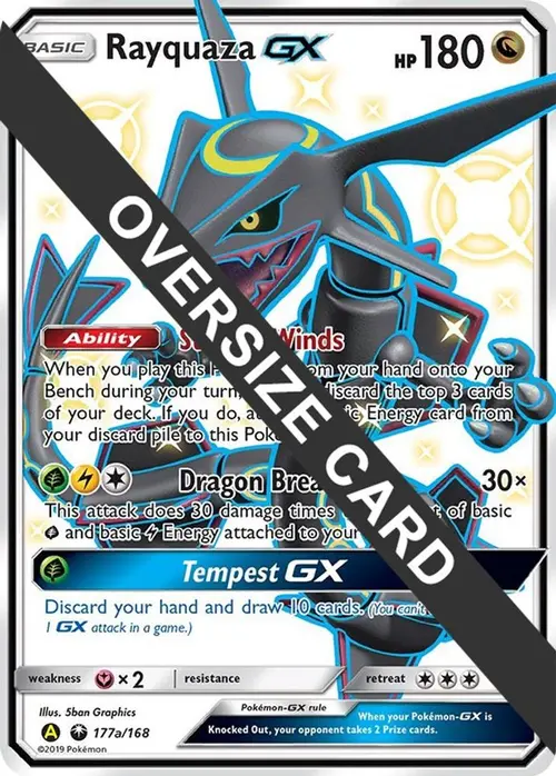 Rayquaza GX - 177a/168 card art
