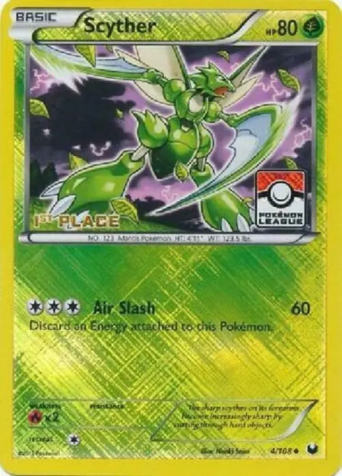Scyther - 4/108 (Pokemon League) [1st Place] card art