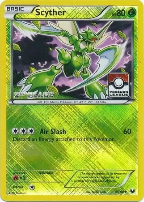 Scyther - 4/108 (Pokemon League) [2nd Place] card art