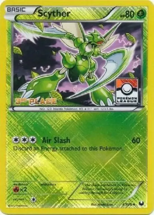 Scyther - 4/108 (Pokemon League) [3rd Place] card art