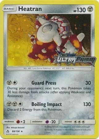 Heatran - 88/156 (Prerelease) card art