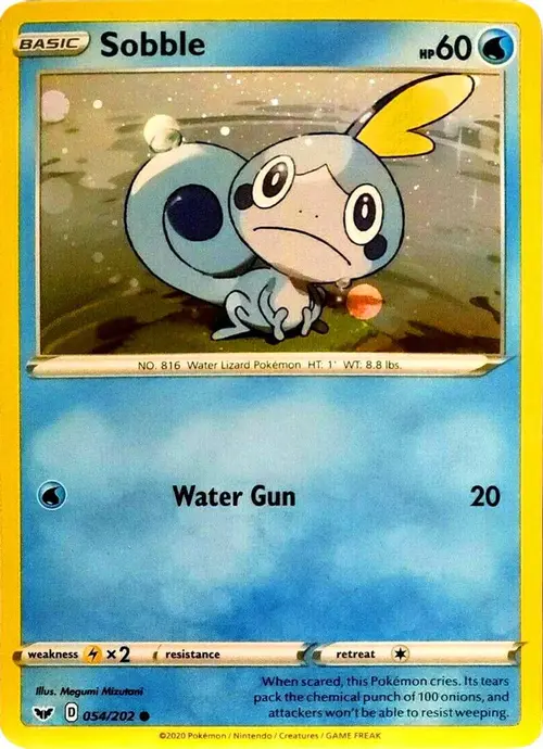 Sobble - 54/202 (Cosmos Holo) card art