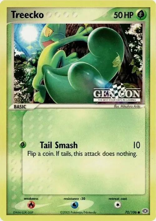 Treecko - 70/106 (GEN CON) card art