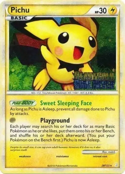 Pichu - 28/123 (Prerelease) card art