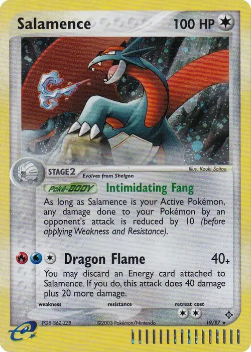 Salamence - 19/97 (e-League) card art