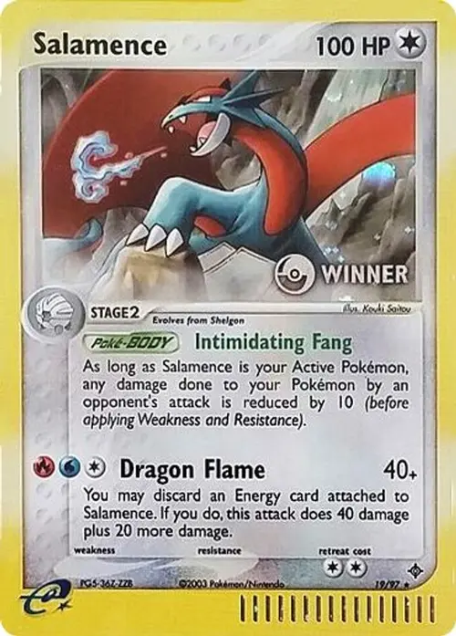 Salamence - 19/97 (e-League) [Winner] card art