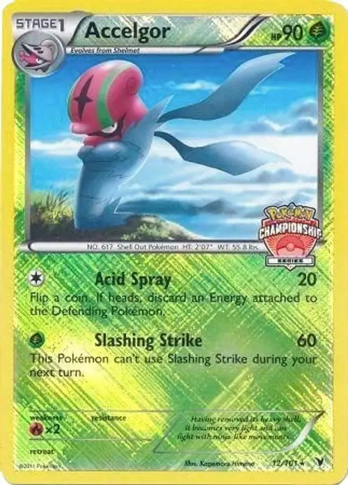Accelgor - 12/101 (Championship Series) card art