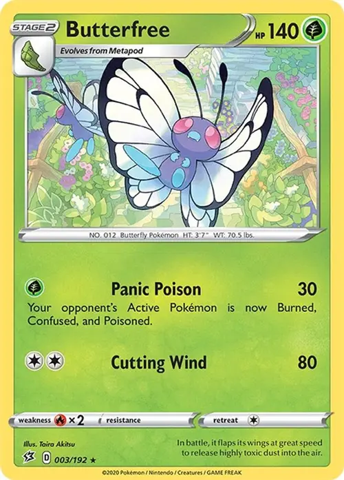 Butterfree card art