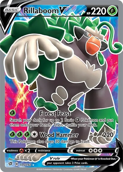 Rillaboom V (Full Art) card art