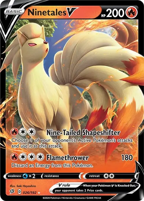 Ninetales V card art