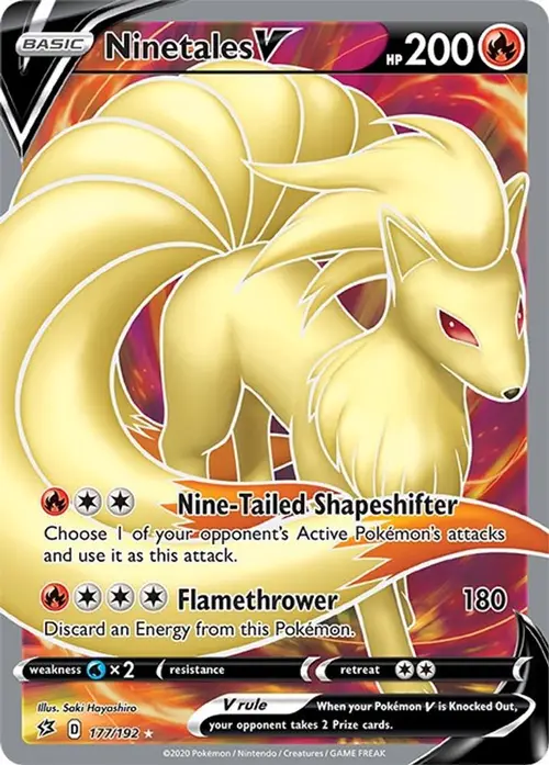 Ninetales V (Full Art) card art