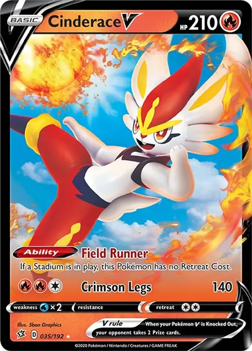 Cinderace V card art