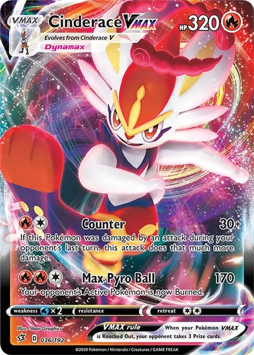 Cinderace VMAX card art