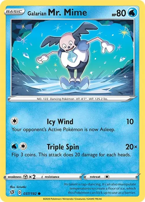 Galarian Mr. Mime card art