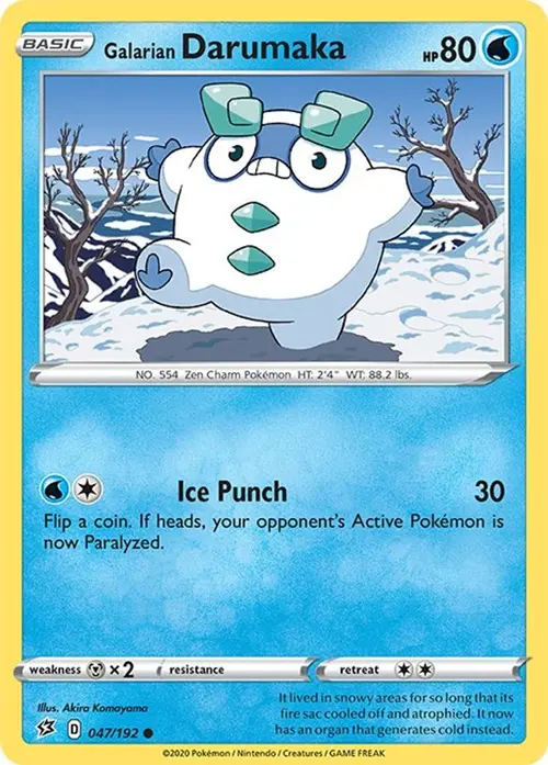 Galarian Darumaka card art