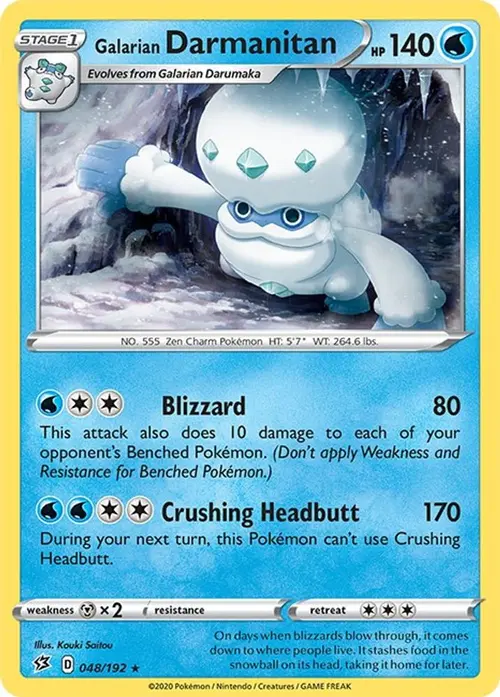 Galarian Darmanitan card art